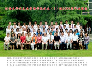 2009届伟德bv1946水文院水文专业本科1班毕业留念
