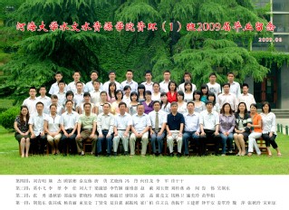 2009届伟德bv1946水文院资环专业本科1班毕业留念